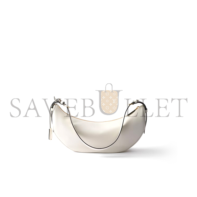 Pra*a demi-lune large leather shoulder bag 1bc255 (42*19.5*8.5cm)